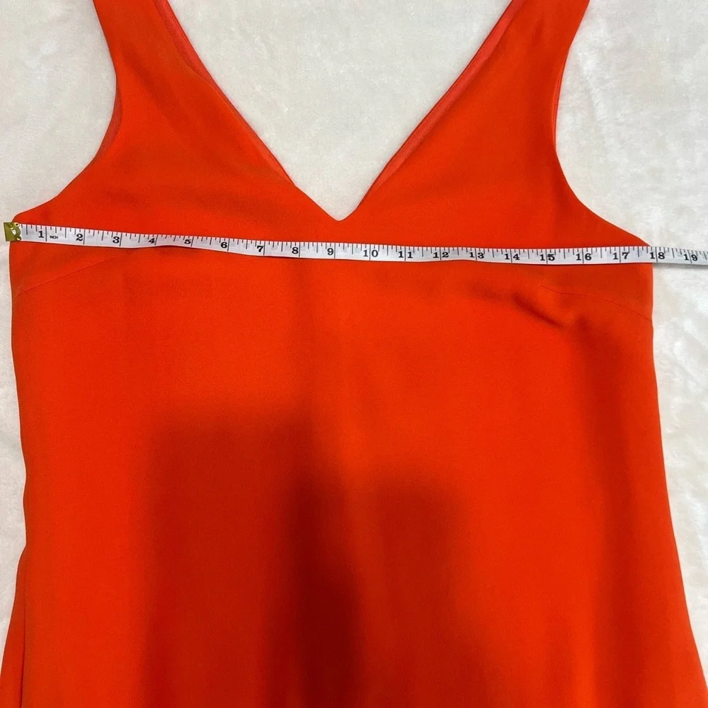 Lauren Ralph Lauren Vienna Dress Orange Size 6 Sleeveless Pockets EUC